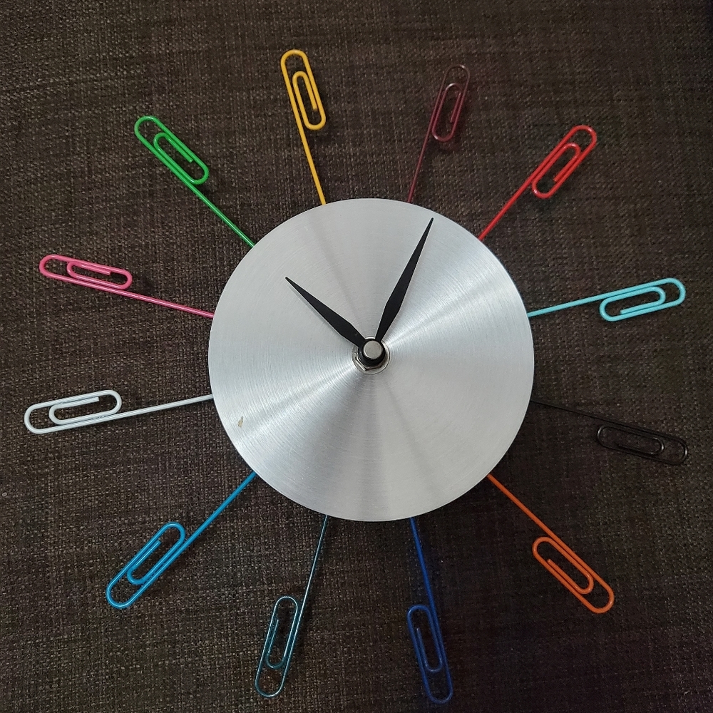 paperclip wall clock